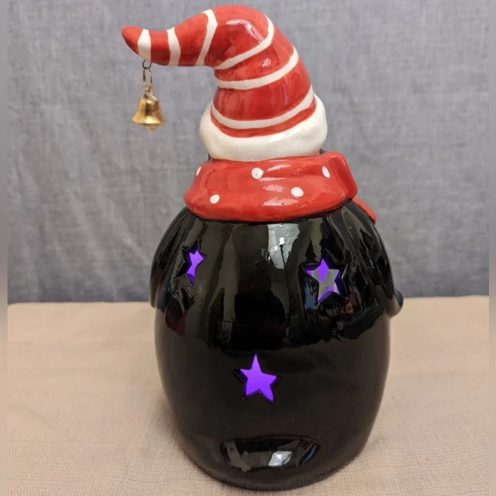 Loblolly Pines Holiday Luminaries Color Changing LED Ceramic Christmas Penguin